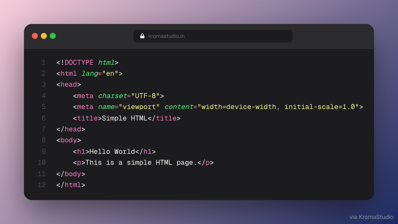 Styled snippet ready to export in KromaStudio